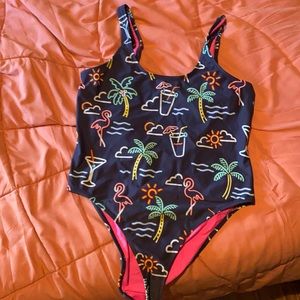 Chubbies swimsuit neon print
